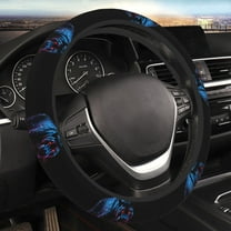 Yiaed Futuristic Purple Panther Steering Wheel Cover,Universal 15 Inch Anti Slip Steering Wheel Protector Car Accessories Interior for Auto Truck SUV