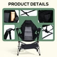 thumbnail image 2 of Hammock Camping Chair with Footrest, Camping Chair with Stand, Swinging Chair, Camping Chair, with Cup Holder, Side Pocket, Heavy Duty (2-Pack), 2 of 7