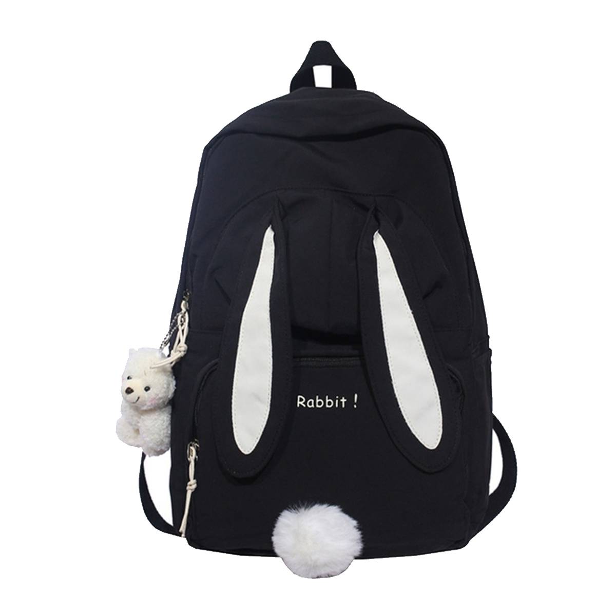 Cute Rabbit Ear Backpack for Teen Girls School Backpack Female Large Capacity Kawaii School Bag