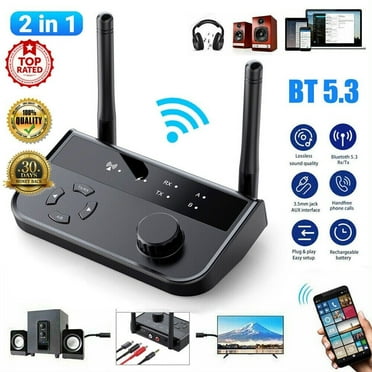 LineYDI Long Range Bluetooth 5.3 Transmitter Receiver For TV Home Stereo Audio Adapter