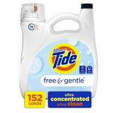 Tide Free & Gentle Liquid Laundry Detergent, 152 loads, 170 fl. oz.