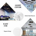 thumbnail image 4 of 2 Pack Cat Fluorescent Light Covers for Ceiling Lights Pet Animal Cat Ears Eyes Magnetic Ceiling Light Covers Overhead Light Filters for Office Classroom Home, 4 of 9