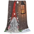 thumbnail image 2 of Christmas Gnome Printed Throw Blanket，Kids Adults Soft Lightweight Flannel Fleece Blanket for Couch Sofa Bed Living Room 60"×80", 2 of 9