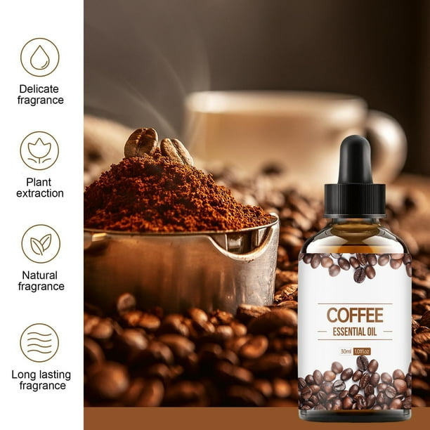 Aceite de Café Aceite Esencias de Café Aceite de Café Antiarrugas Esencias Hidratantes Aceite de Café para Aromaterapia Apto para Jabón y Cuidado del Cabello 30 ml