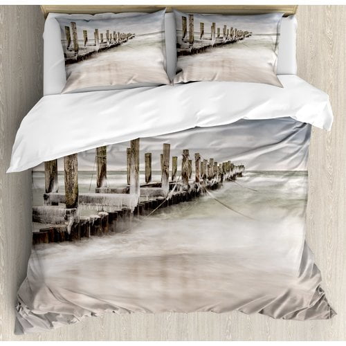 Ambesonne Coastal Duvet Cover Set Walmart Com