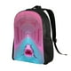 thumbnail image 2 of Disketp Pink Shark Pool Fantasy Mochila Unisex de Apertura Lateral Completa, Mochila para Laptop para Escuela, Trabajo y Viajes, 2 of 8