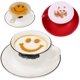 thumbnail image 2 of 32 plantillas de decoración de café, paquete de 2 plantillas de arte de latté de espuma, plantilla de barista para cupcakes de avena, capuchino, chocolate caliente para niños adultos Sincero Hogar, 2 of 8