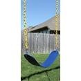 thumbnail image 3 of Jungle Gym Kingdom Swing Seat Heavy Duty 66" Chain Plastic Coated - Playground Swing Set Accessories Replacement with Snap Hooks (Blue), 3 of 3