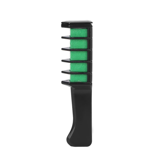 Peine temporal de tiza para el cabello, portátil, desechable, seguro, tinte para el cabello, peine para fiesta de Cosplay, tinte para el cabello, verde fluorescente oscuro