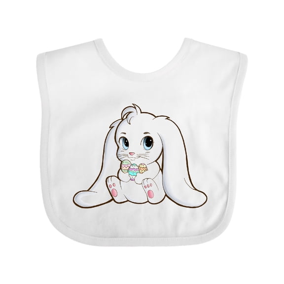 Inktastic Adorable Easter Bunny Boys or Girls Baby Bib