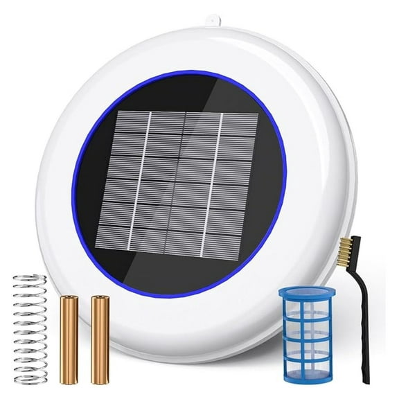 Solar Pool Cleaner - Floating Pool Purifier with Copper Ionizer - Up to 35,000 Gallons - for Inground, Above Ground & Saltwater Pools