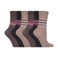 thumbnail image 1 of Gentle Grip - 6 Pairs Ladies Gentle Grip Non Elastic Crew Socks, 1 of 2