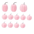 thumbnail image 2 of 12 Pack Small Decorative Pumpkins, Pink Fall Decor, Pink Halloween Decor, Pink Party Decor, for Halloween Party Decorations, Thanksgiving Home Table Accents, 2 of 5