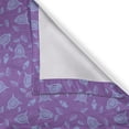 thumbnail image 4 of Ambesonne Violet Valance Pack of 2, Tulip Like Abstract Flowers, 54"X12", Pale Purple Pale Sky Blue, 4 of 5
