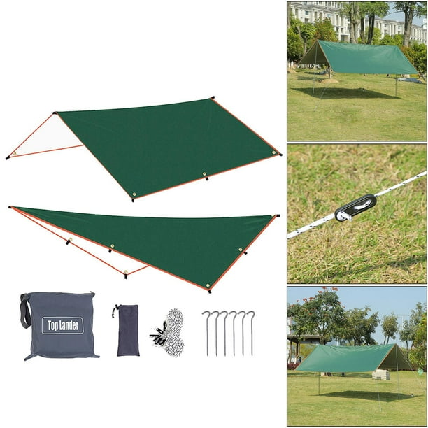 koolsoo Heavy Duty Tent Tarp Hammock Rain Fly Cover Large