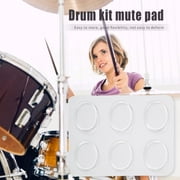 Yilovego 6pcs/set Snare Drum Mute Pads Damper Muffler Percussion Instrument Accessories