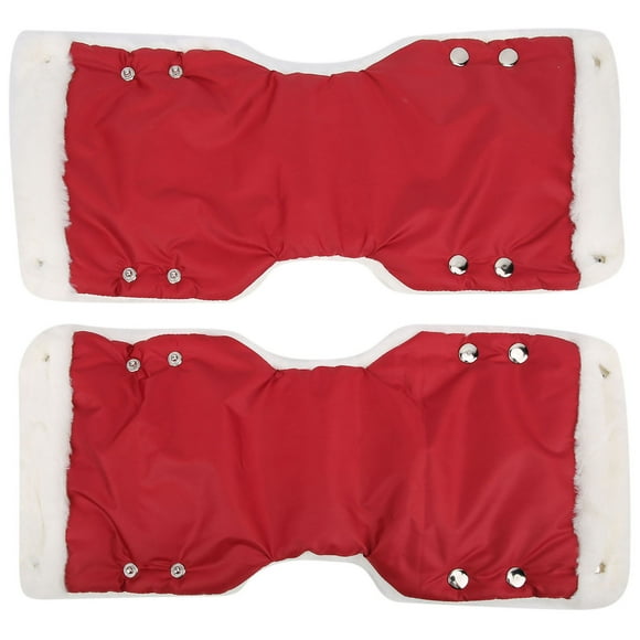 Guantes para cochecito de bebé, manoplas para cochecito, guantes cálidos, manoplas impermeables para cochecito, accesorios para cochecito, rojo