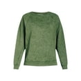 thumbnail image 5 of Time and Tru Women’s Washed Sweatshirt with Long Sleeves, Sizes S-XXXL, 5 of 5