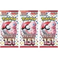 thumbnail image 1 of Pokemon TCG: Japanese 151 (SV2A) Booster Pack - 3 Packs, 7 Cards Each - Collectible Trading Cards, 1 of 1