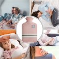 thumbnail image 5 of Jinsinto 2 Liter Heated and Freezable Thermos Hot Water Bottle with Classic Stripes, Hot Cold Therapy for Pain Relief, Cute Student Portable Flannel Hand Warmer, Large Hot Water Bag, Pink, 5 of 5