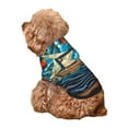 thumbnail image 5 of Honeii Whimsical Sailboat Ocean Art Print Small Dog Hoodies Pet Hooded Sweatshirts Fall Winter Puppy Cat Sweaters Warm Clothes for Small Dogs Outfits Costume-X-Large, 5 of 7