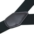 thumbnail image 3 of Buyless Fashion Button End 2 Pack Suspenders for Men - 48" Adjustable Straps 1 1/4" - Y Shape - 5113-2-Black, 3 of 7