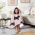 thumbnail image 4 of Wearable Blanket,Scottish Terrier Hooded Wearable Flannel Blanket for Adults & Teens,Winter Poncho Shawl Wrap Cape Cozy Anti-Pill,60"x80", 4 of 5