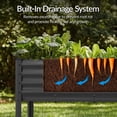 thumbnail image 6 of Best Choice Products 72x24x30in Non Toxic Elevated Galvanized Metal Garden Bed Corner Protectors - Charcoal, 6 of 9