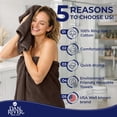 thumbnail image 4 of Dan River 8 Piece Towel Set Soft Quick Drying Cotton Bath Towel For Gym, Spa and Bathroom - Brown, 4 of 11