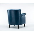 thumbnail image 6 of Comfort Pointe Holly Navy Blue Faux Leather Club Chair with Nail Head Trim, 6 of 13