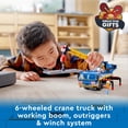 thumbnail image 3 of Lego 60324 City Off-Road Crane, Crane and Truck Toy with Hooks, Buildable Vehicle Toy for Boys and Girls from 7 Years, Gift for Children and Fans of Construction Vehicles, 3 of 5