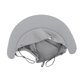 thumbnail image 2 of Máscaras de ciclismo únicas con diseño de ala, cubrecuello, a prueba de viento, protección solar | Gris oscuro, 2 of 6