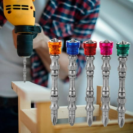 

PH2 Screwdriver Bit S2 Steel Compact Double Head Screwdriver Bit 5 Pcs/Set For Repair Accessories DIY Supplies DIY Tool Repair Supplies