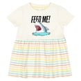 thumbnail image 3 of Inktastic Feed Me with Shark Head Girls Baby Dress, 3 of 5