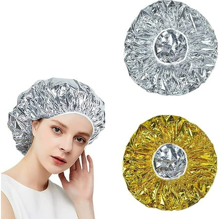 2 Pièce Bonnet Chauffant pour Soins Capillaires, Capuchon de Sèche-Cheveux  Réglable, Bonnet du Salon Auto Chauffant Cheveux