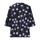 thumbnail image 5 of Blusa de manga corta con estampado de moda para mujer con cuello en V y tops casuales de talla grande Fridja  zx4060, 5 of 8