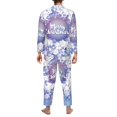 thumbnail image 7 of Salouo Round Snow Merry Christmas Print Button-Front Long Sleeve Pajama Set for Men, Soft 2Pjs Men's Long Sleeve Sleepwear -X-Large, 7 of 7