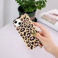 thumbnail image 4 of For Apple iPhone 13 (6.1") Stylish Geometric Marble Design Pattern Soft Silicone Rubber Hybrid Shockproof Lightweight Slim Phone Case For iPhone 13,Leopard Print, 4 of 5