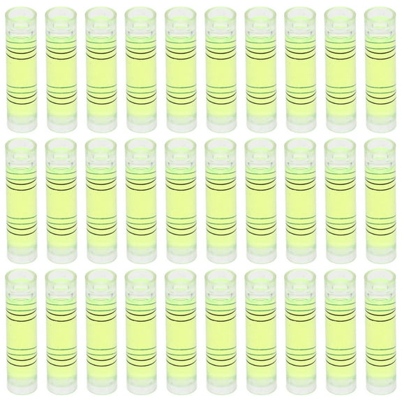IBASETOY 50Pcs Mini Horizontal Ruler Bubble Level High Precision Spirit Level (Light Green)