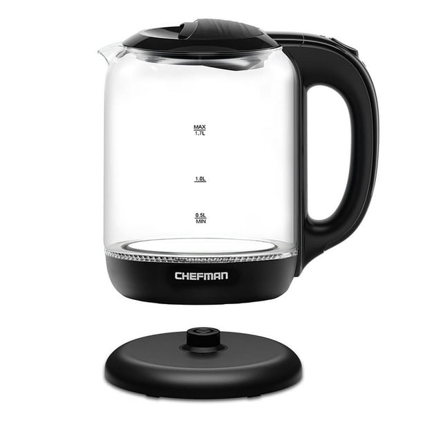 Hervidor Eléctrico Chefman 1.7 Litros con Base Giratoria 360° negro