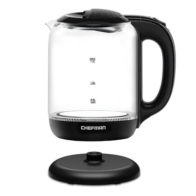 Hervidor Eléctrico Chefman 1.7 Litros con Base Giratoria 360° negro