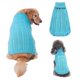 thumbnail image 1 of KAIYANG Suéter para mascotas, jersey de punto con cuello alto, suéter para perros, abrigo cálido, ropa linda para cachorros y gatos (azul cielo, XS) M azul, 1 of 5