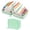 Green, variant on Travel Pill Organizer Pouches, Waterproof 14-Pack Reusable Zipper Bags with Storage Case for Daily Medication, Vitamins & Travel