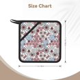 thumbnail image 3 of Sikiie Abstract Floral Pot Holders Kitchen Insulation Mats Heat Resistant Pot-Holder Oven Anti-Scald Pads for Cooking Baking, 7.1*7.1inch, 3 of 8