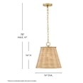 thumbnail image 6 of 83217LCB Lark Brynn - 15W 1 LED Medium Pendant-14 Inches Tall and 14 Inches Wide, 6 of 10