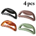 thumbnail image 3 of Clip à griffes à cheveux Matte: 4pcs Plastique Simple Simple Coiffure Clip Cince Accessoire Cheveux, 3 of 10