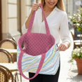 thumbnail image 3 of Pzuqiu Colorful Zebra Large Capacity Quilted Tote Bag for Women Vintage Casual Puffer Tote Work School Short Travel Everyday Carry Bag Lightweight for Daily Outfit Matching, 3 of 7