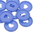 thumbnail image 5 of 24mm Plastic Book Binding Discs, 22 Pack Discbound Expansion Discs Heart Binder Rings for DIY Notebook Planner, Lavender Color, 5 of 6
