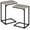 Grey, variant on C Shaped Side Table, End Tables Living Room Set of 2, Slide Under Couch Table for Sofa, TV Trays for Bedroom, Small Space, Dark Grey, HET02CDG