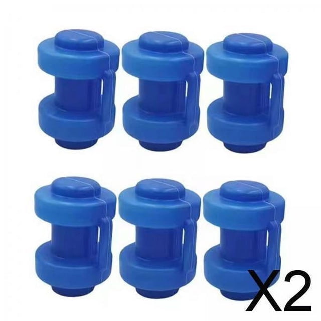 2x 6x Tapas de Poste de Caja de Cama Elástica, Piezas de Repuesto de Seguridad de La Cubierta de Poste de Cama Elástica, Tapa de Cama Elástic 2 piezas